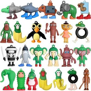 Set de 24 Figuras de Acción Brainrot Italianas, Estatuas de Personajes de Dibujos Animados para Decoraciones de Halloween, Navidad y Pascua, Coleccionables Ideales para Sala de Juegos