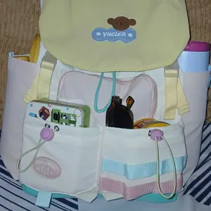 CBCY Backpack dan Mini Backpack Tas warna dopamin Ransel Wanita Import Tas Remaja Aesthetic Style Korea Tas Ransel Laptop Perjalanan Tas Sekolah Siswa SMP Kain Nylon  Anti Air Kapasitas Besar