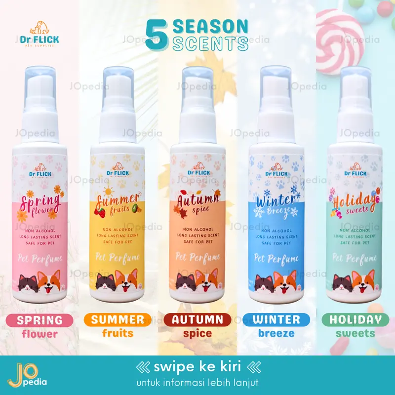 DR FLICK Pet Perfume Parfum Kucing Anjing Kelinci Pewangi Hewan Hamster Sugar Glider 1