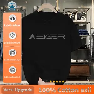 【kualitas tinggi】 Kaos Premium Distro Hitam Pria Dewasa