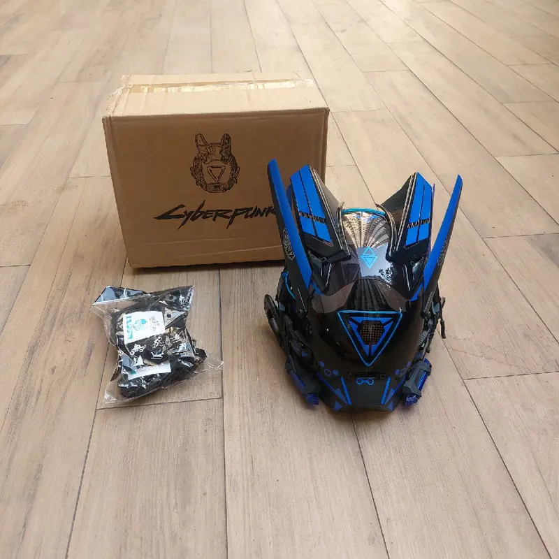 Cyberpunk Mask V6 Triangle LED Full Custom High Quality 3
