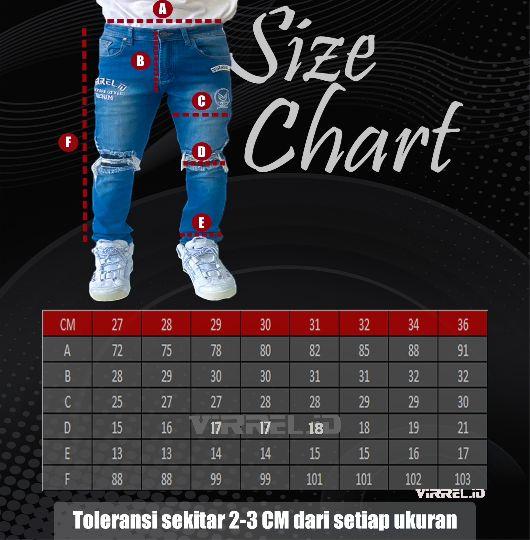 Product Introduction of VIRREL.ID - SKY BLUE - Celana Panjang Pria - Jeans Skinny Ripped 18