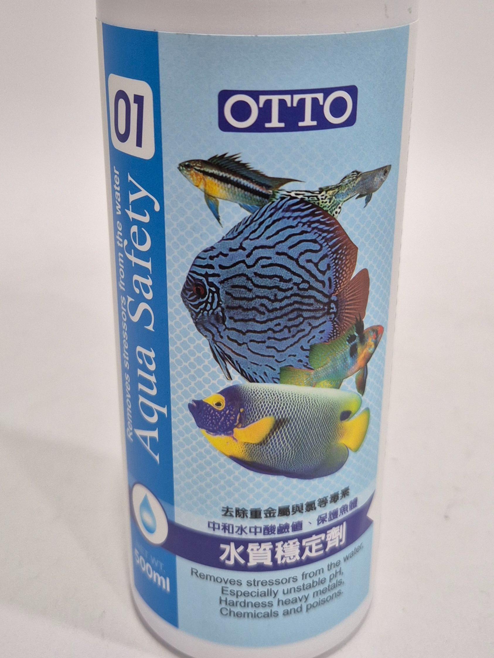 500ml Otto Aqua Safety Fresh and Marine Water Aquarium Fish Air Tawar dan Masin Ikan Akuarium Conditioner Konditioner