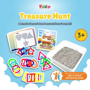 Mainan Geometri Matching Shape Mainan Anak Pasir Edukasi Sensory Sand | FIDDLO Treasure Hunt