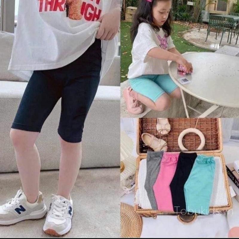 Combo 5 quần legging đùi cho bé gái size 8-15kg 4