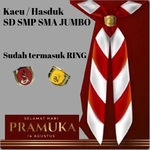 HASDUK / KACU PRAMUKA SD SMP SMA JUMBO PLUS RING KACU