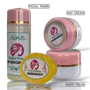 Ines Skincare Glow Paket atau Satuan Eceran Promo Facial Toner Day Cream Night Cream & Soap Whitening untuk Perawatan Kulit Lengkap