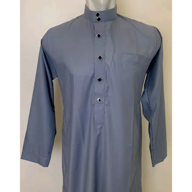 Gamis Saudi Slimfit Pria Dewasa Non Manset  Katun Toyobo lengan Panjang 4
