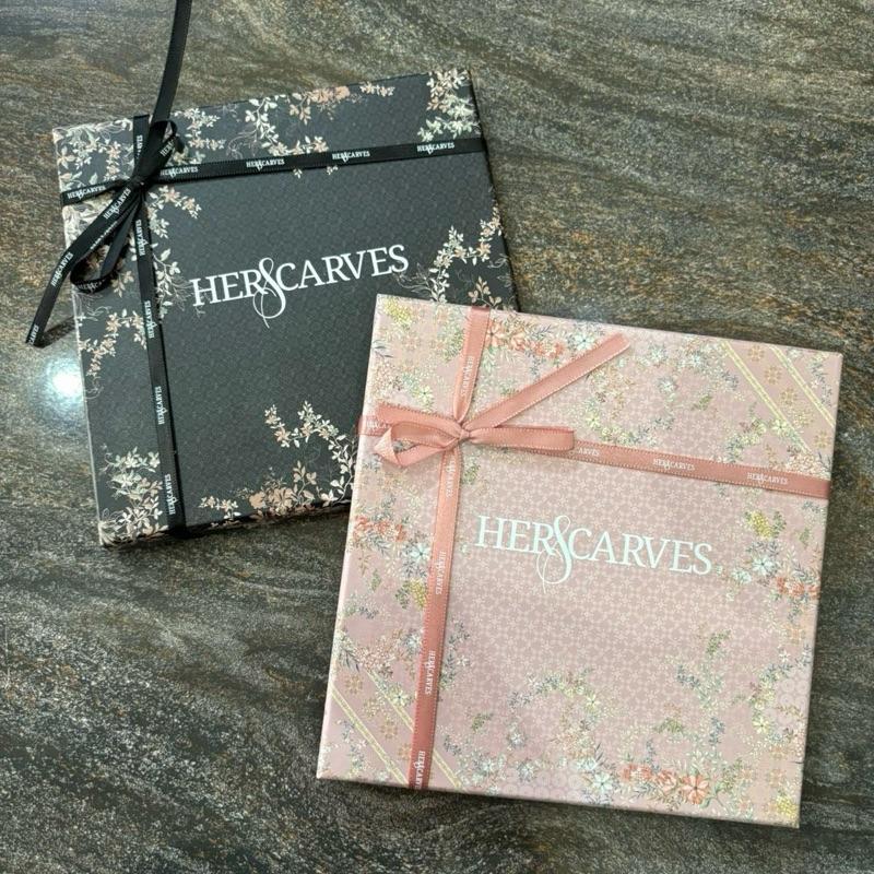 Hijab Herscarves BOX (isi 2 )PCS Segiempat Motif  Jilbab Digital Lembut Voal 3