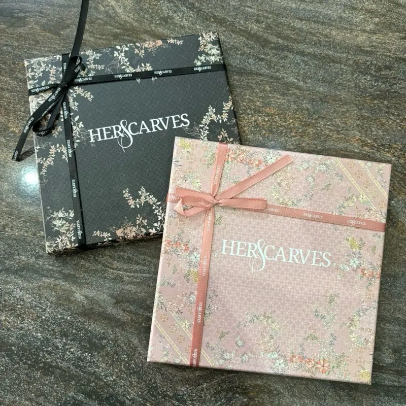 Hijab Herscarves BOX (isi 2 )PCS Segiempat Motif  Jilbab Digital Lembut Voal 3