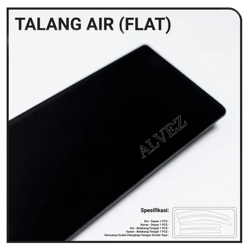 Talang Air Pintu Mobil Wuling Alvez 2023 Model Flat Rata 4 Pintu 0
