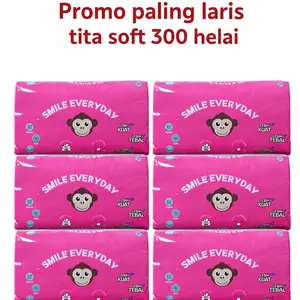 Paket 6 PACK Tissue facialTitaSoft 300 Helai murah HEMAT