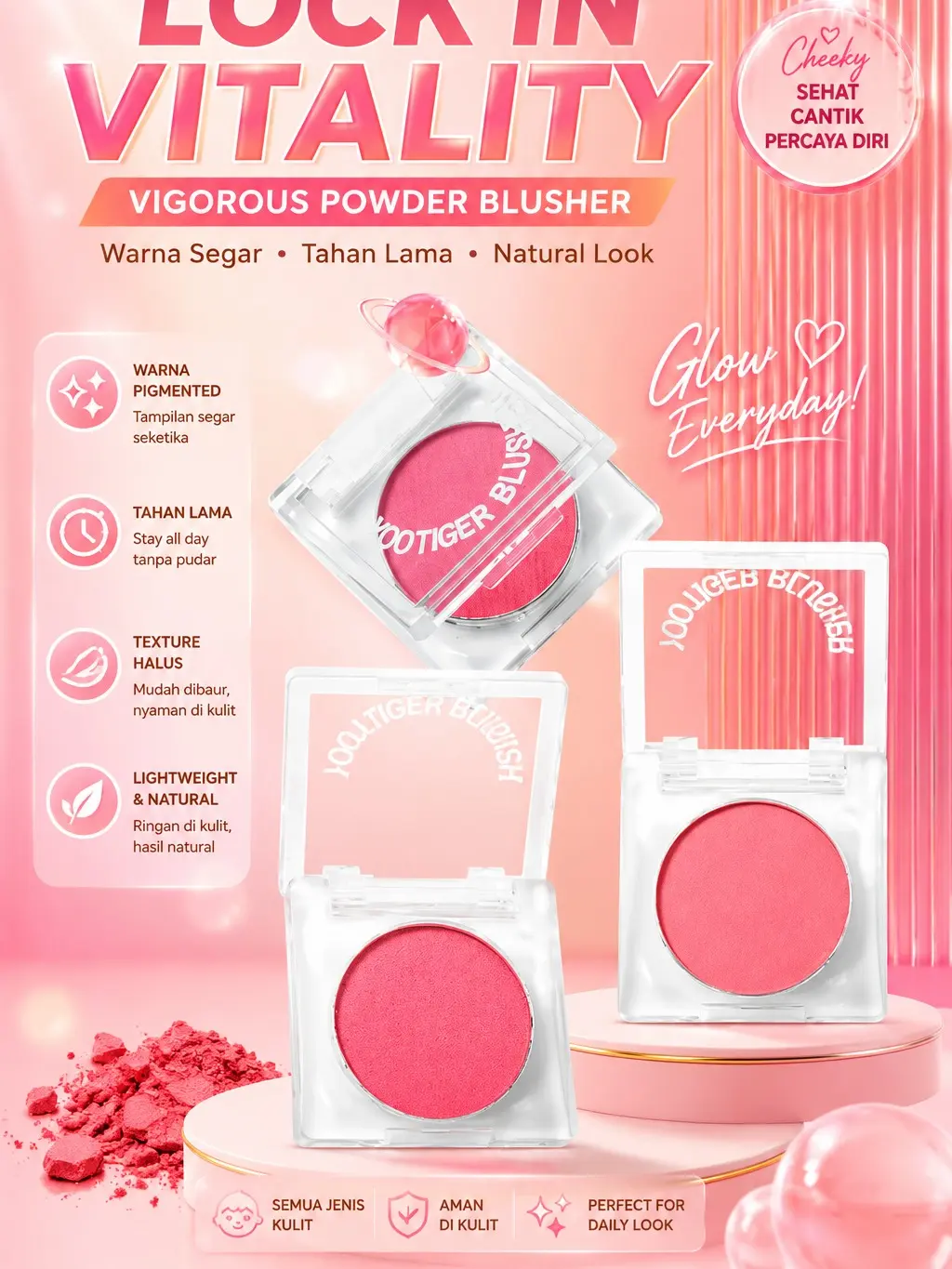 Blush On Favorit untuk Look Fresh Setiap Hari