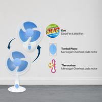 Gambar MIYAKO DESK FAN KAD-1227BGB Kipas Angin 12 inch dari Atakrib Elektronik Yogyakarta Kab. Sleman 5 Tokopedia