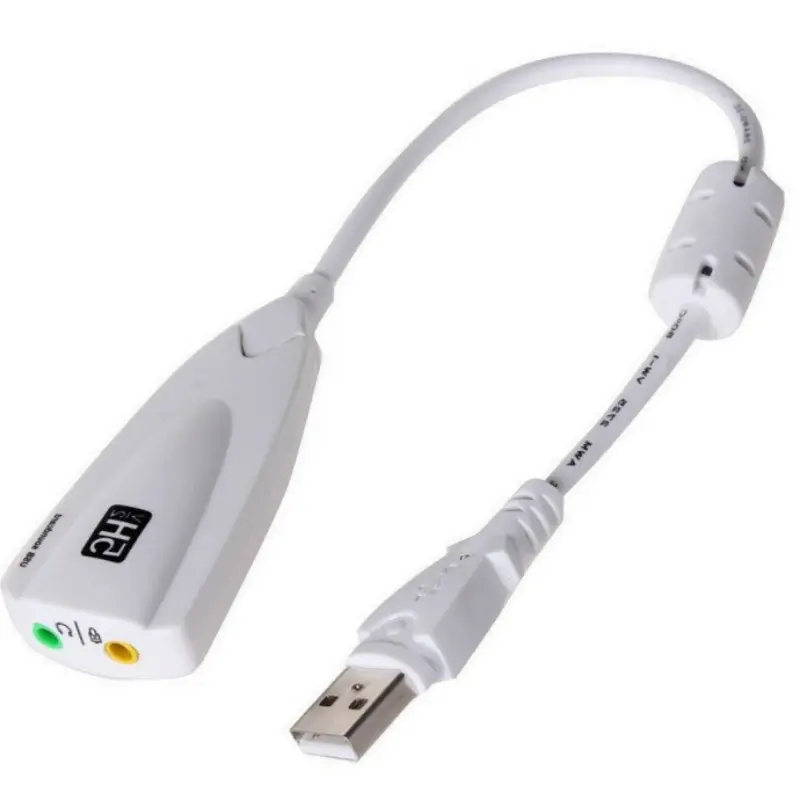 อะแดปเตอร์การ์ดเสียง USB ภายนอก, 7.1, 5HV2, USB เป็น 3D CH, ชุดหูฟังเสียงป้องกันเสียง, แจ็คไมโครโฟน 3.5 มม., สำหรับแล็ปท็อปและพีซี