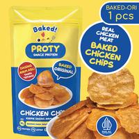 Gambar PROTY Baked (Panggang) Camilan Protein Sehat (Dewasa, Remaja, Anak, Diet, Gym) - Chicken Chips Baked Original (1 pcs) dari PROTY Official Store Kota Administrasi Jakarta Barat 1 Tokopedia
