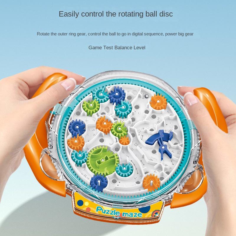 Children's Puzzle Gear Maze Disk Maze Ball Challenge Intelligence Ball Ball Ball Movement Brain Concentration Training Palm Toy 1