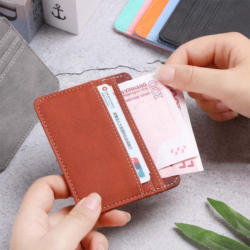 Product Introduction of Fashion Travel Leather ID Card Holder Card Package Money Pocket Business Card Wallet 17