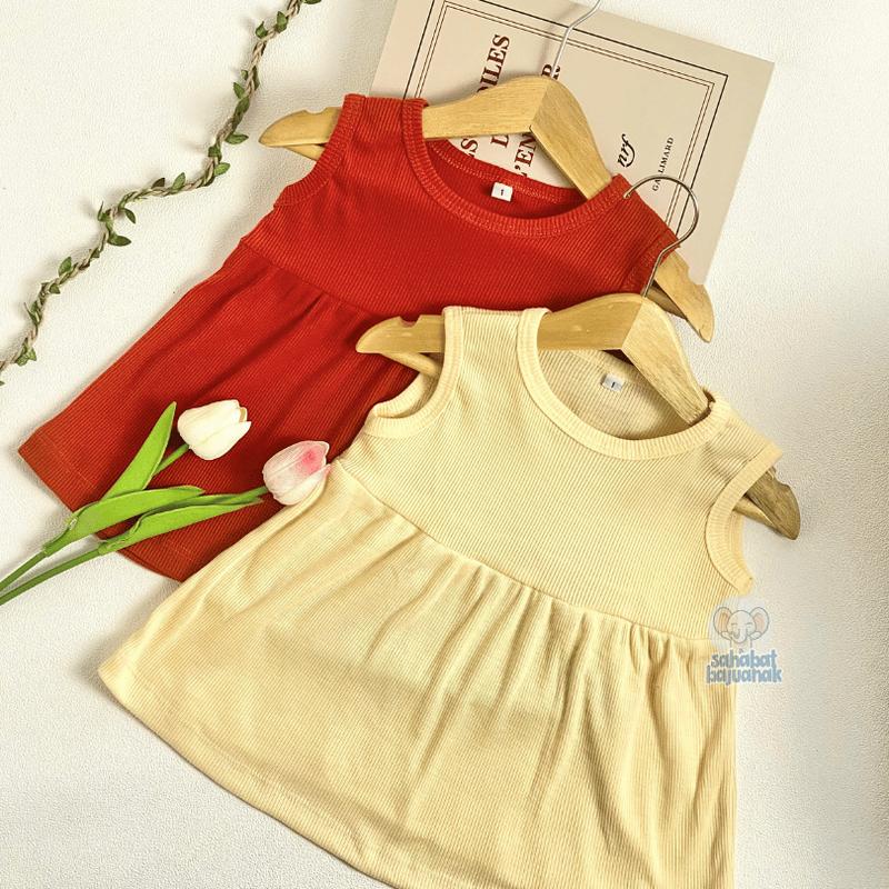Product Introduction of ALILA Hijab - Dress Tanpa Lengan Anak Perempuan / Dress Lucu / Dress Anak Perempuan 3