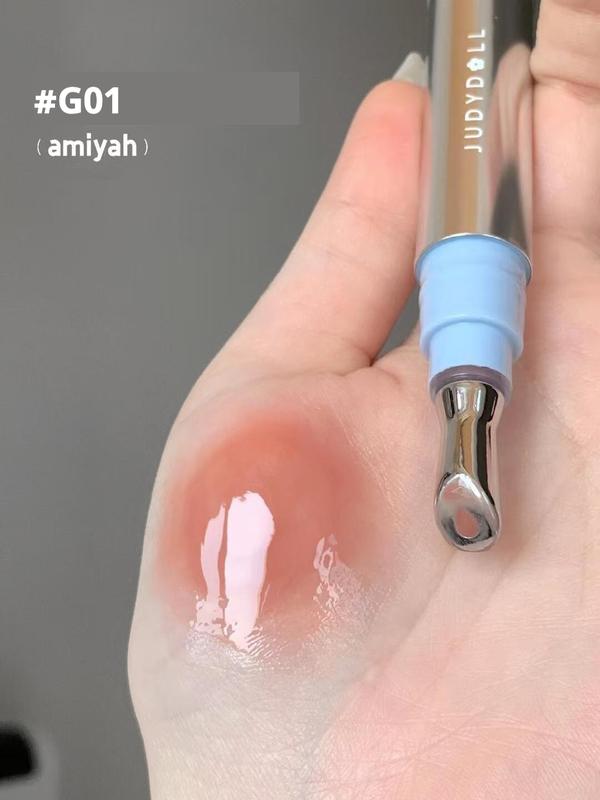 Son bóng Judydoll Essence Bàn ủi đá Gương Nước Phim rạng rỡ Vết môi Dầu môi 4