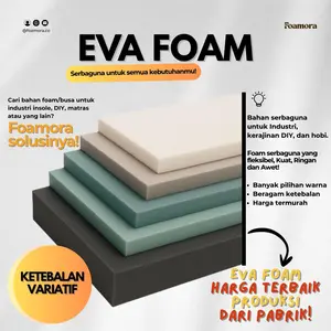 EVA FOAM 1MM - FOAM LEMBARAN, EVA LEMBARAN, BERBAGAI WARNA, BERBAGAI UKURAN