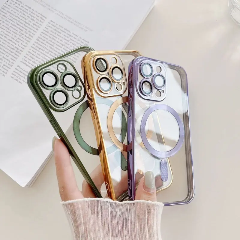 ULTRA PLATED MAGSAFE WITH LENSPRO ELECTRO METALIC Case iPhone 15 14 13 12 11 PRO MAX iPhone 14 PLUS 4