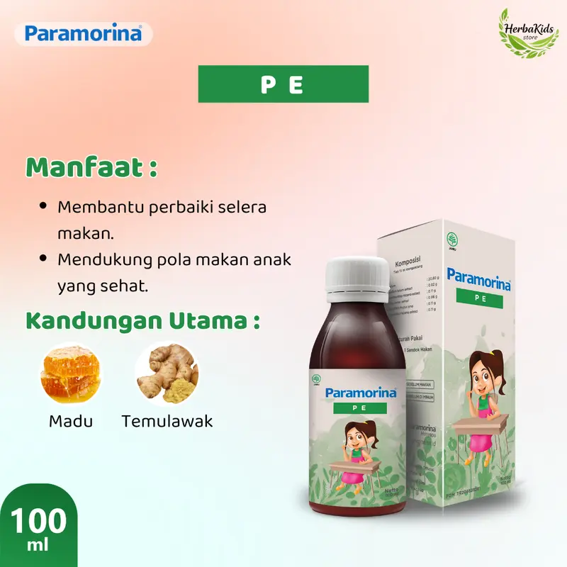 Paket 3 Botol Paramorina (100 mL) Bebas Pilih | vitamin madu untuk Bayi 1 tahun keatas | Perawatan dari dalam untuk si kecil 3