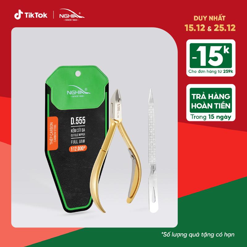  Kềm Cắt Da Thép Chuyên Dụng Mạ Vàng 24K KỀM NGHĨA D.555 kemcat  dasieuben 