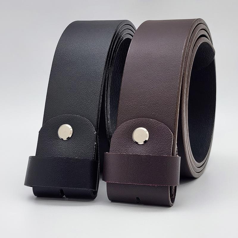 Dây nịt nam không mặt DNKK-010 | Dây lưng da PU 2 lớp bản 3.6cm | Bảo hành 12 tháng