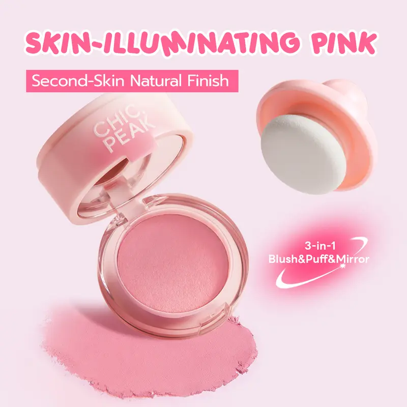 [2nd Item ₱99 Only!] ICE LERSKIN&CHIC.PEAK TAP-TAP Cloud Velvet Blush Mud | Airy Soft Matte Powdery Blush | Long-Lasting, Waterproof | Natural Glow | Cloud Texture|Smooth & Blendable | Perfect for Korean Look | Everyday Makeup 1