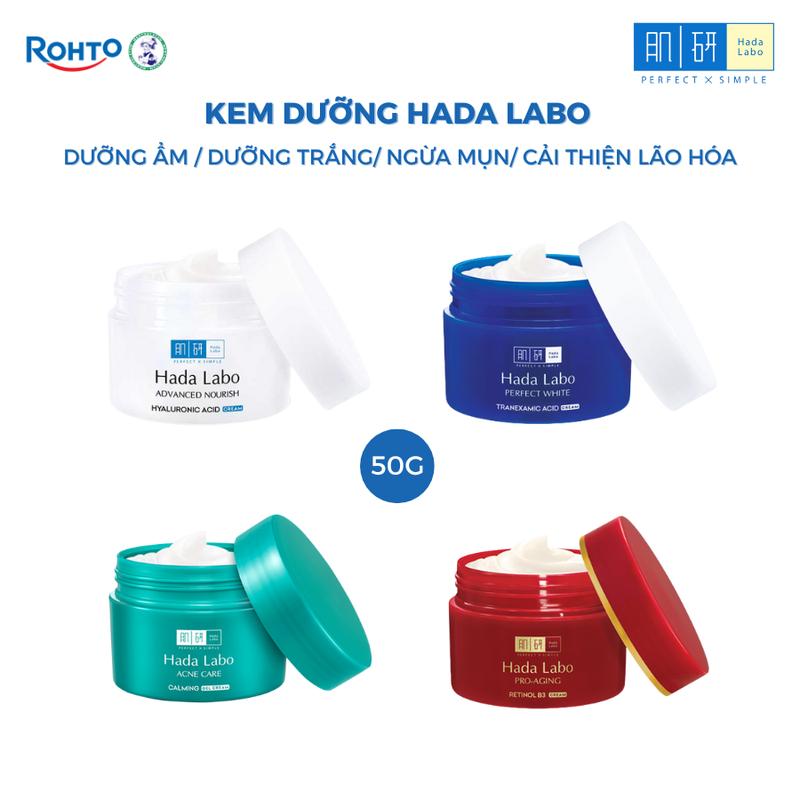 Kem dưỡng trắng HADA LABO PERFECT WHITE TRANEXAMIC ACID CREAM, 50g