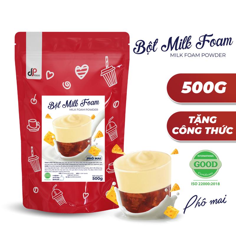  Bột Milk Foam Phô Mai DP FOOD - Gói 500G - Thơm béo đậm đà - Chuyên dùng cho Trà Sữa Cà Phê,... 