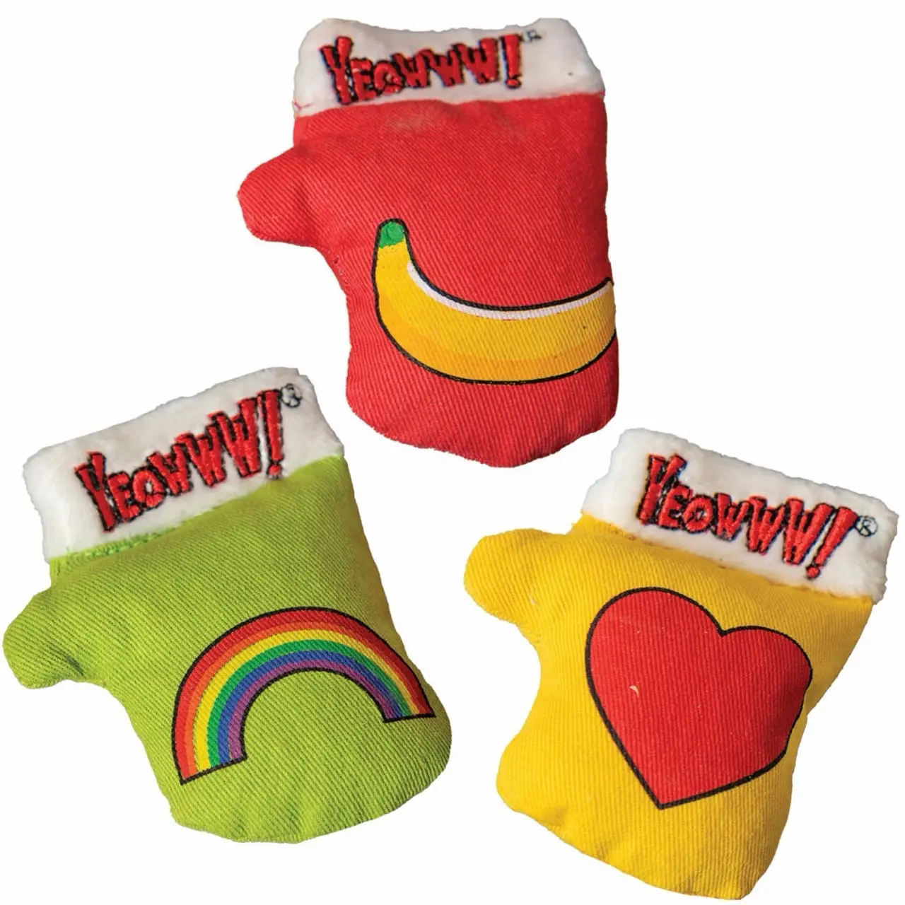 1 pc Yeowww catnip kitten mittens toy