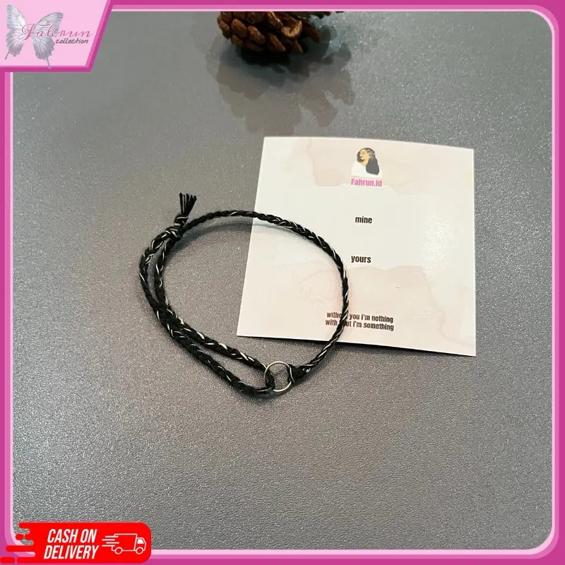 Gelang tali benang simple gelang handmade couple motif abstrak bahan benang premium langsung kirim Bracelets 3