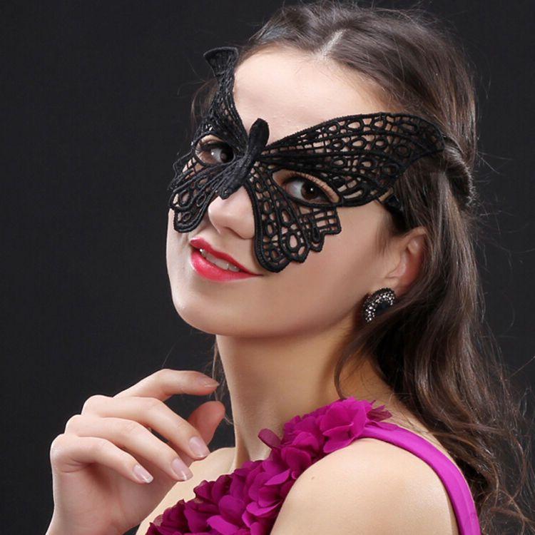 Product Introduction of Romantic Lace Mask Female Half Face Ball Party Sexy Black Eye Mask Halloween Props Princess Adult Mask 23