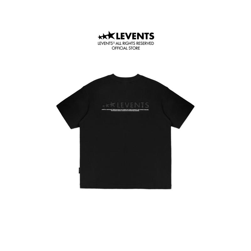 Áo Thun Levents Blink Blink XL Logo Oversized Tee/ Black 100% Cotton T-shirt Unisex