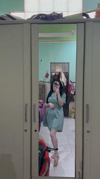 Product Review of Set Safira slit cotton 185/set Set Safira @185/set material : safira (soft, adem n super flowy)  Bust (LD) 100cm  pinggang ada karet Setelan from a**3 3