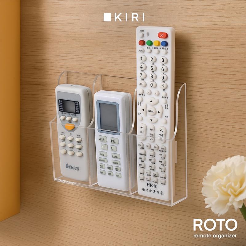 Tempat Penyimpanan Remote AC Akrilik Tempel Dinding Remot TV Holder ...