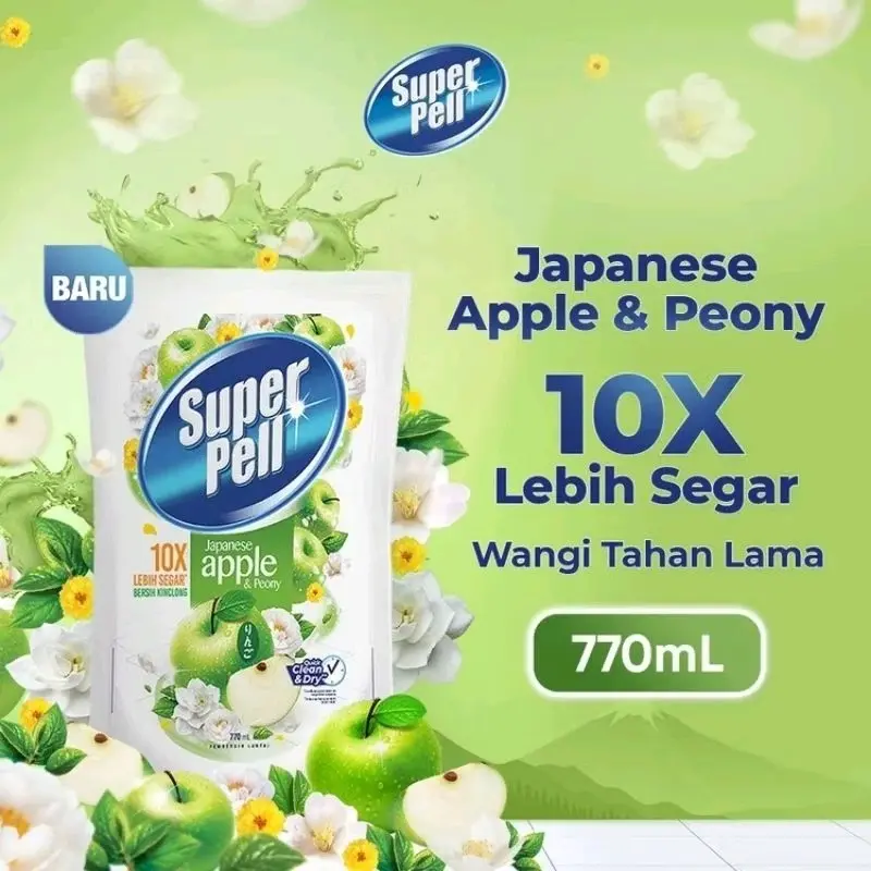 Super Pell Japanese Apple & Peony memberikan wangi 10X lebih segar, tahan lama hingga 8 jam