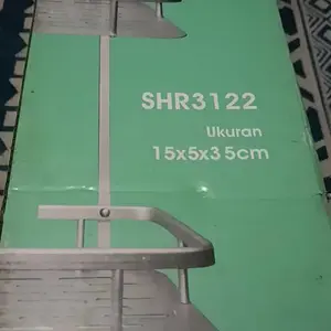 SHENAR, RAK DINDING TOILET KAMAR MANDI 2 SUSUN ALUMINIUM / RAK DOUBLE LAYER / TEMPAT SABUN SHAMPOO