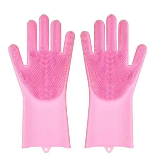 Product Introduction of Silicone Glove (Blue Green Pink) 5