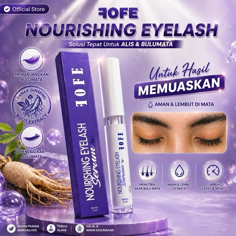 FOFE NOURISHING EYELASH SERUM BULU MATA DAN ALIS 5 ML