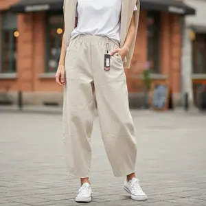 Celana Barrel Wanita Softjeans Pinggang Full Karet Model Terbaru