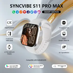 Smart Watch 11 Pro Max 10 Pro Max  Original NFC GPS - Layar AMOLED 2.2" Tahan Air Panggilan Bluetooth Pengisian Nirkabel Pria Wanita Wallpaper Gratis