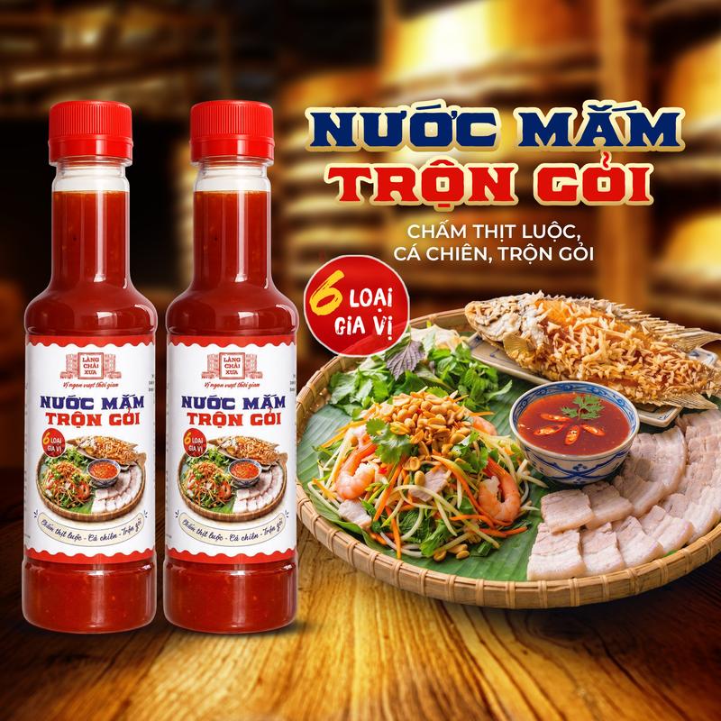 Combo 2 Chai Nước Mắm Trộn Gỏi Làng Chài Xưa 320g - Pha Sẵn 6 Loại Gia Vị Chấm…