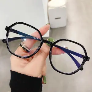 KCM02 KACAMATA ANTI RADIASI TERBARU FRAME BENTUK SEGI ENAM LENSA BLUE LIGHT COCOK UNTUK FASHION GAYA KOREA CEWEK Eyewear Glasses Impor 100% Tangan Pertama