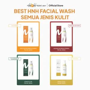 HNH Skincare -  Facial Wash - Sabun Cuci Muka - Facial Wash Brigtening / Facial Wash Acne Glow / Facial Wash Advanced (Flek) / Facial Wash Gold Petal Membersihkan Mencerahkan Perawatan Wajah