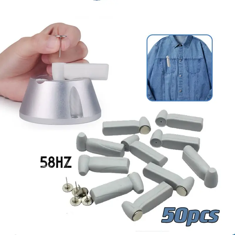 Sensor Alarm Toko Butik Supermarket 50pcs Sensor OP Alarm Butik AM Tag incld Pin Sensor Matic 0