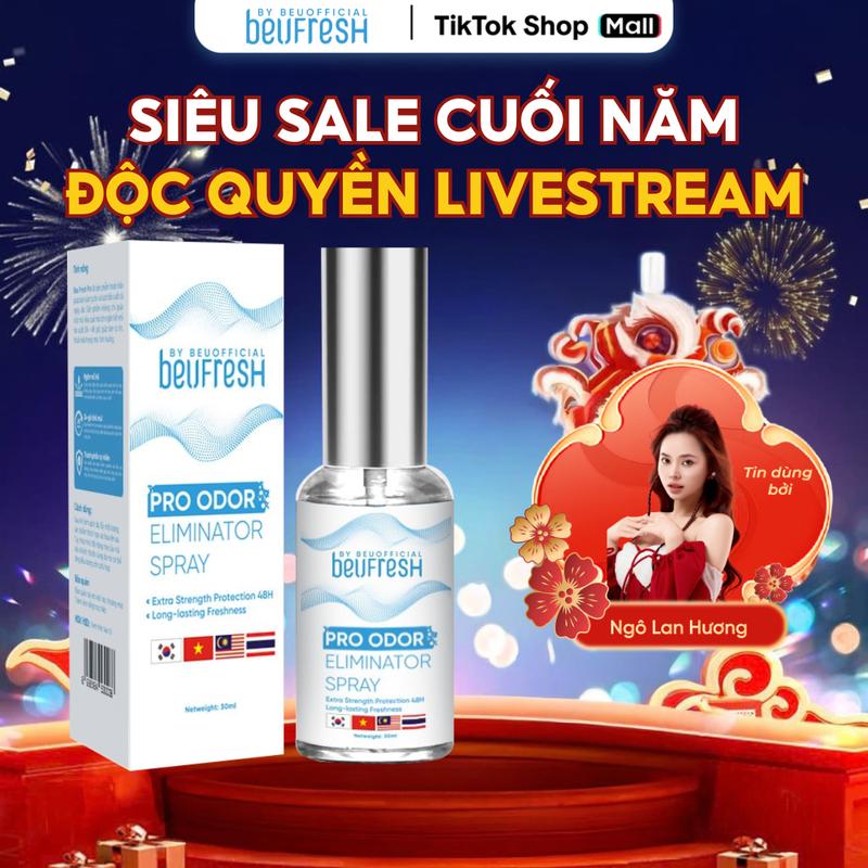   LIVE SIÊU RẺ_CHÍNH HÃNG  - XNL801 BEUFRESH PRO Xịt Khử Mùi Toàn Thân Nam Nữ Cảm Giác Dễ Chịu Hỗ Trợ Giảm Thiểu Mồ Hôi Chăm Sóc Da Cho Nam Nữ beufresh xịt không ố vàng nách lăn 