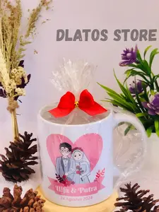 ECER SOUVENIR MUG SABLON , DECAL CUSTOM MURAH SATUAN